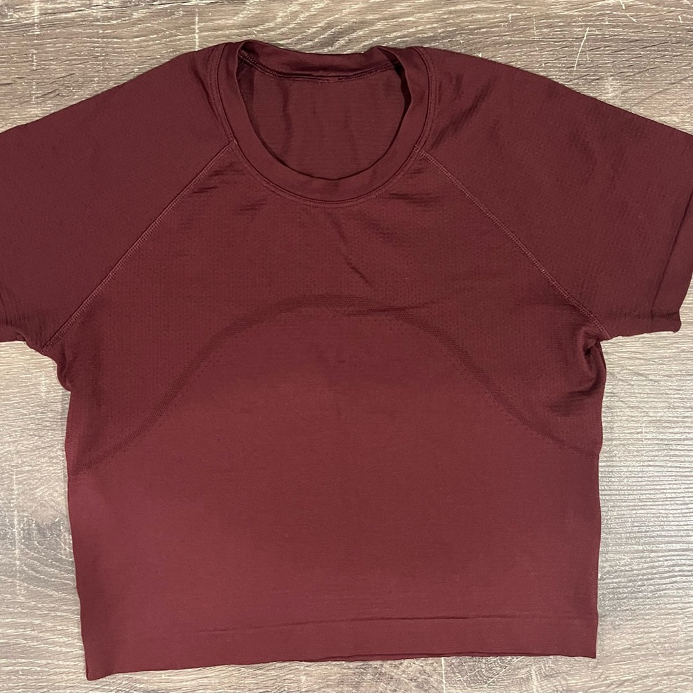 Lululemon Athletica Brown Fitted Crop Top